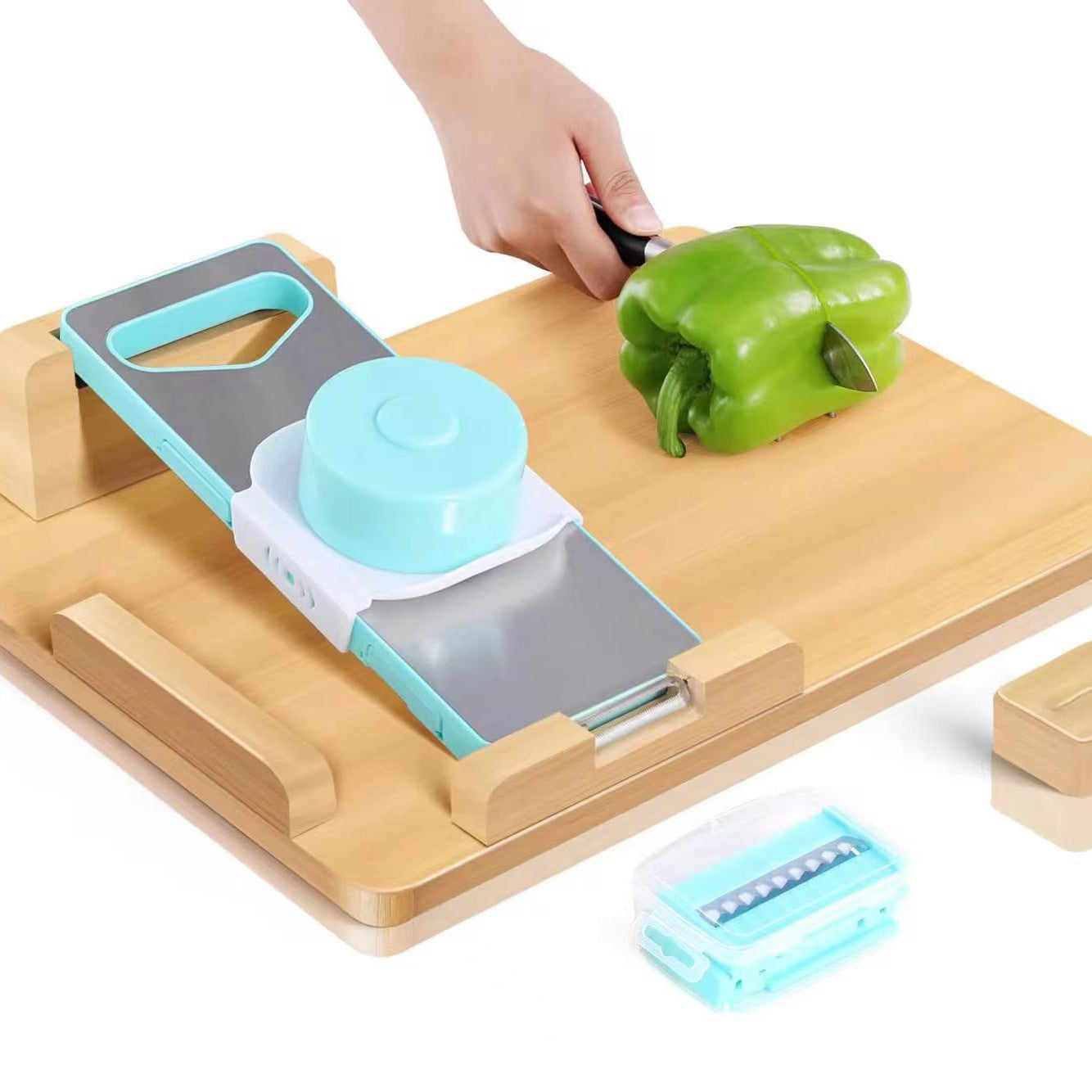 Adaptive One‑Handed Cutting Board with Spikes & Stops for Disabled & Amputees