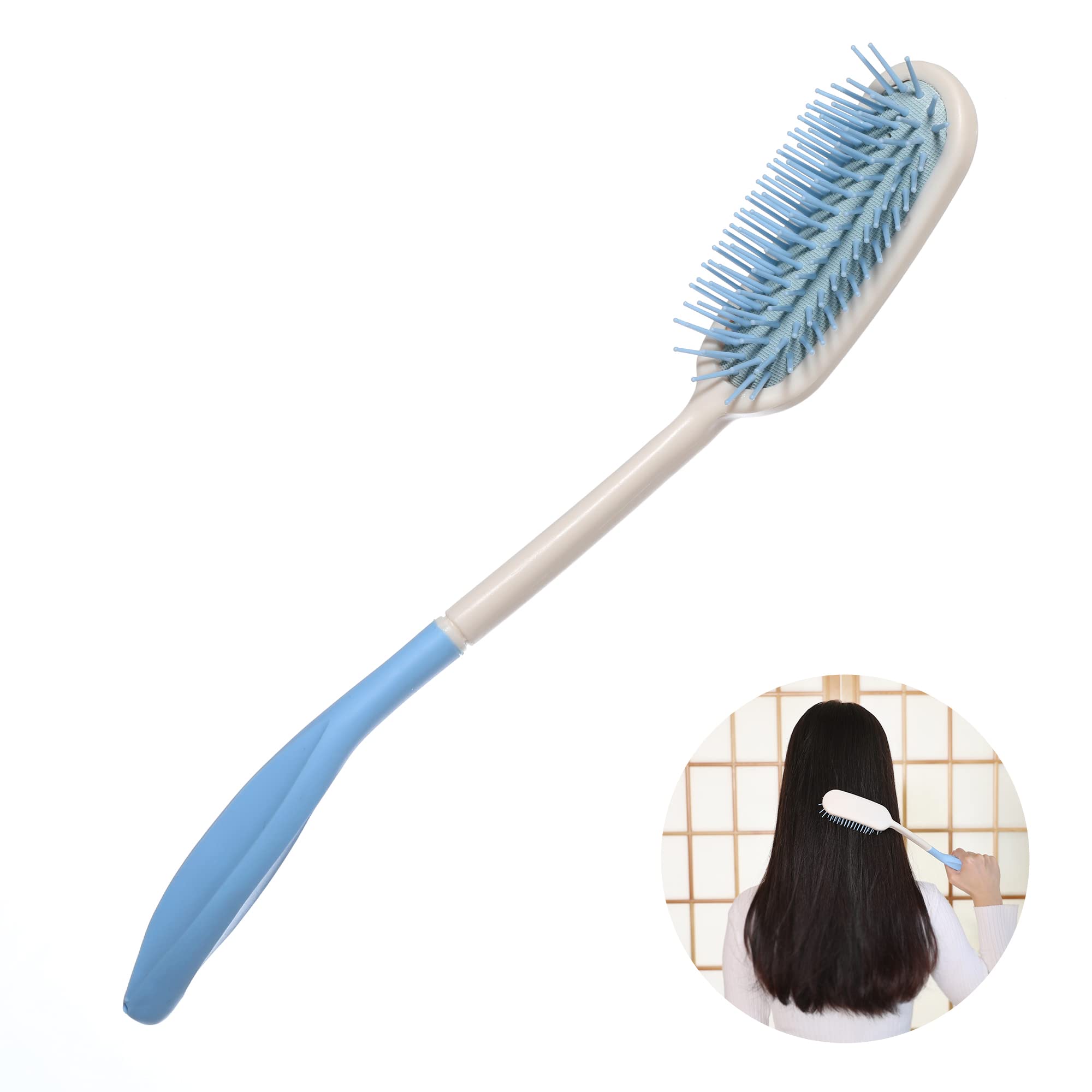 Large Handle Hairbrush for Weak Hands & Arthritis
